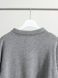 Roga collar cable knitwear