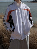 Track line color matching wind jumper