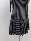 [Tie SET] Stripe frill sleeveless