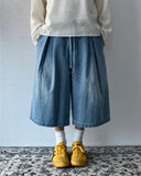 Maxi Wide Bermuda Banding Denim