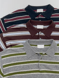 [unisex/wool 50%] Mentor Stripe Overfit Knit
