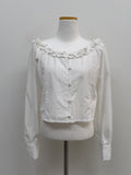 Beans Off-Shoulder Crop Blouse