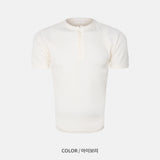 Tive Muscle Fit Henley Neck Short Sleeve T-shirt