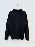 Rovin twist collar knit zip-up
