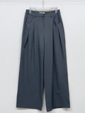 Launer Pocket Two-Tuck Wide Slacks