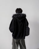 Piercing Raccoon Hood Zip-Up