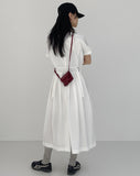 Bijo Nylon Pleated Long One Piece