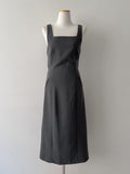[Long ver.] Pecan Adjust Sleeveless One Piece