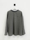 Wave Pleats Over T-Shirt