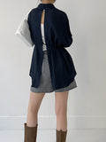 Page Backslit Loose Fit Shirt