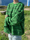 Like hairy stripe knit