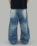 Frang washed denim pants