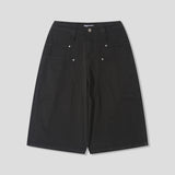 Deep Dyeing Double Knee Bermuda Pants