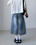 Gran Curved Bermuda Denim