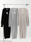 [Premium] Whole Garment Odin Alpaca Long Cardigan