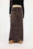 Rua Velvet Long Skirt