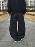 Nave Two-Tuck Raw Curved Denim Pants