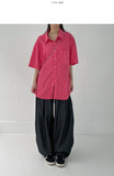 Pigment Nylon Overfit Short Sleeve Shirt