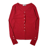 TWISTED BUTTON CARDIGAN