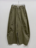Curved Balloon Wide Denim Pants