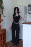 Touch punching frill sleeveless