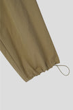 Middle Cargo Cotton String Pants