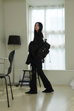 hole nylon backpack