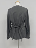 [Winter ver.] Earth Wrap Loose Fit Blouse