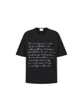 Script Lettering U Neck Over T-Shirt