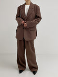 [unisex] Polka Raffel Overfit Single Blazer