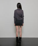 Sheer Asymmetrical Long Sleeve
