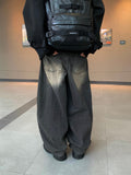 Mobeu washed balloon denim