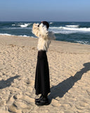 STRAP MIDI WRAP SKIRT