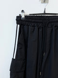 Silhouette Nylon Three-Line Cargo Pants