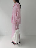 Shimmer Stripe Overfit Shirt