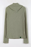 Net hijab knit hoodie