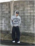Sports crop hooded Zip-Up