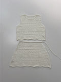 Punching Lace Knit Skirt