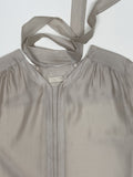 Naro V-Neck See-Through Blouse
