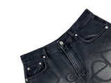 Kuma Lettering Balloon Denim