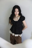 Morph shirring blouse