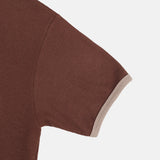 Loose waffle henley neck ringer Tee