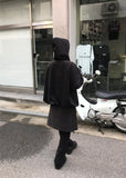 STRING VELLVET HOOD JACKET