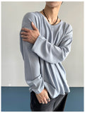 Module Basic Waffle U-neck Long Sleeve