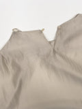 [Strap SET] Draped Shirred See-through Short Sleeve Blouse