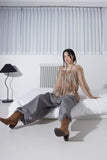 double waist pintuck slacks