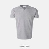 Gipu Slit Waffle Muscle Fit Short Sleeve T-shirt
