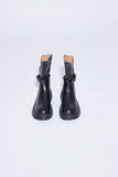 leather belt boots short ver