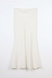 satin long skirt