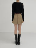 Forming double hole crop knit